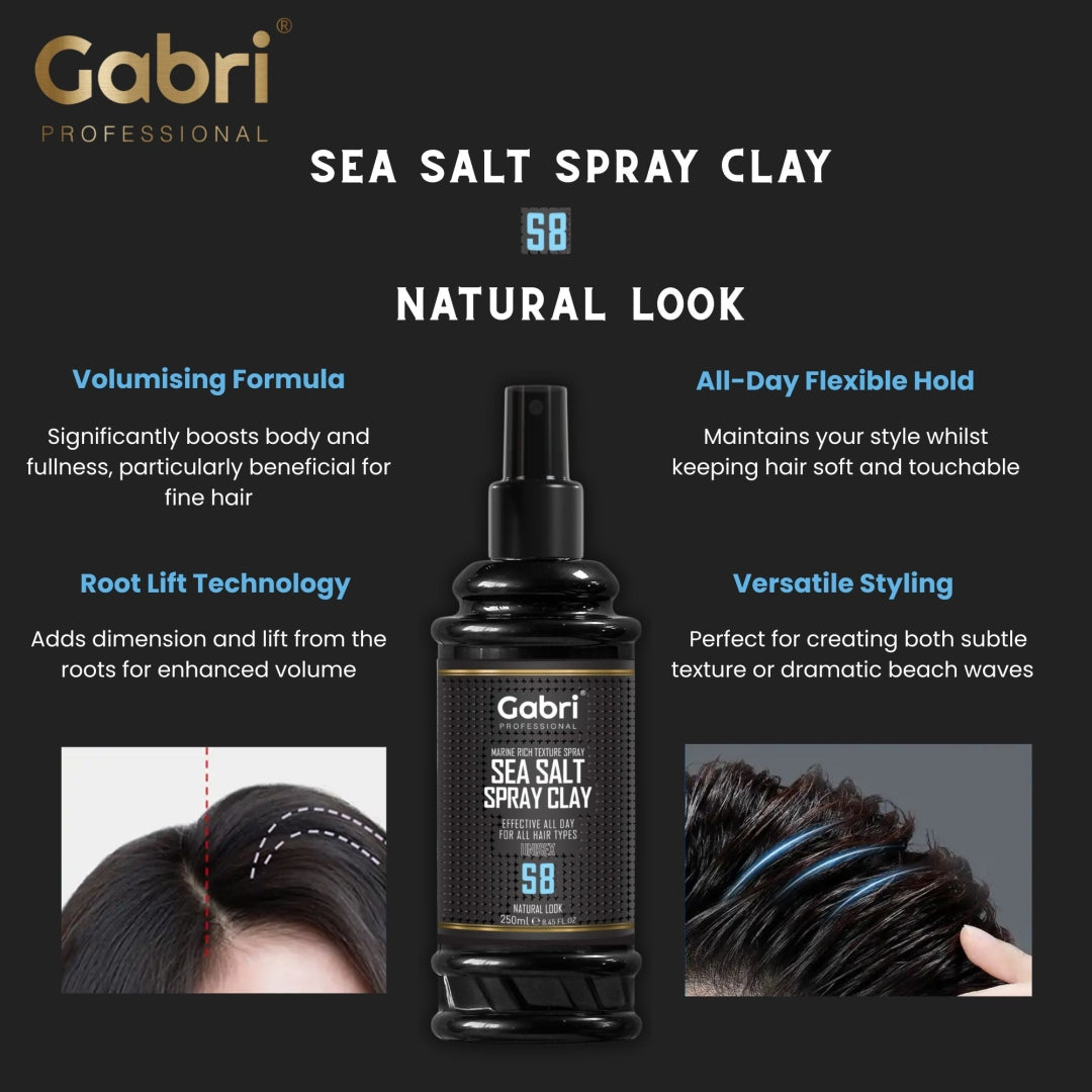 Gabri Sea Salt Spray Clay S8 Natural Look 250ml