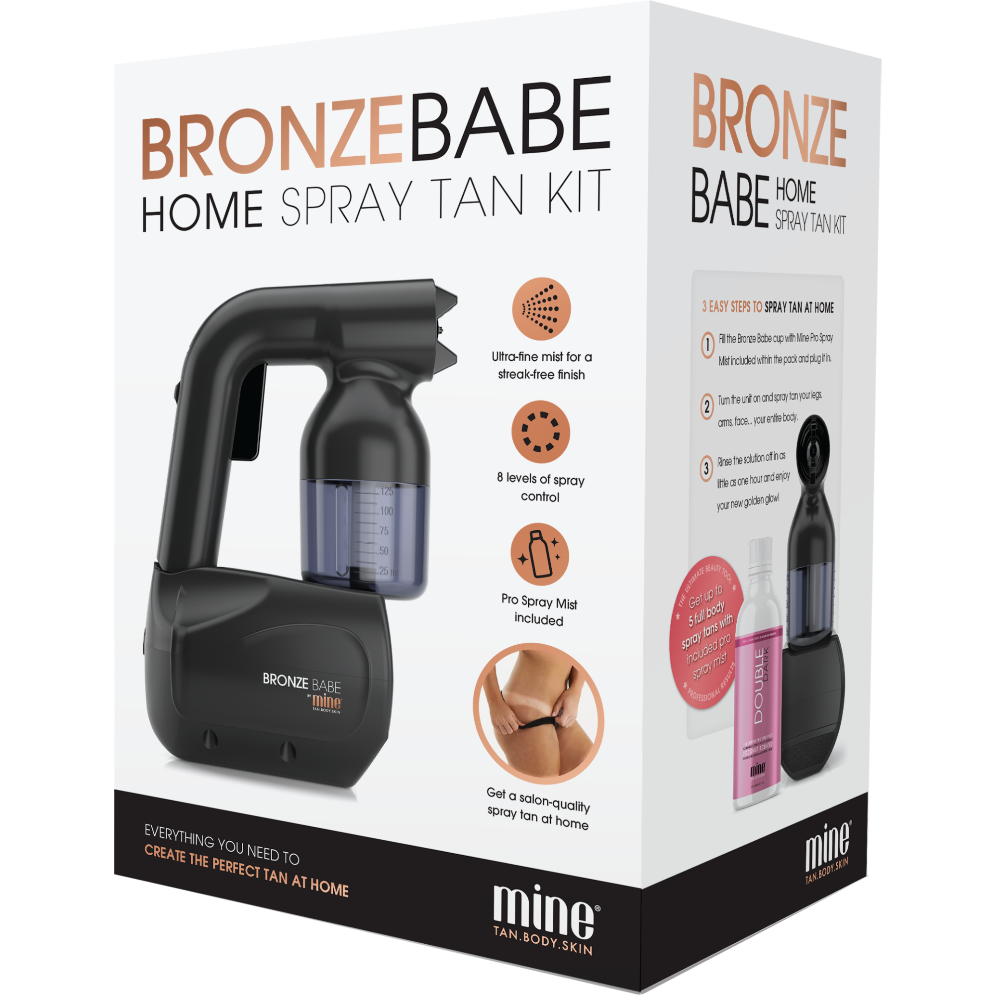 Bronze Babe Home Spray Tan Kit - Black