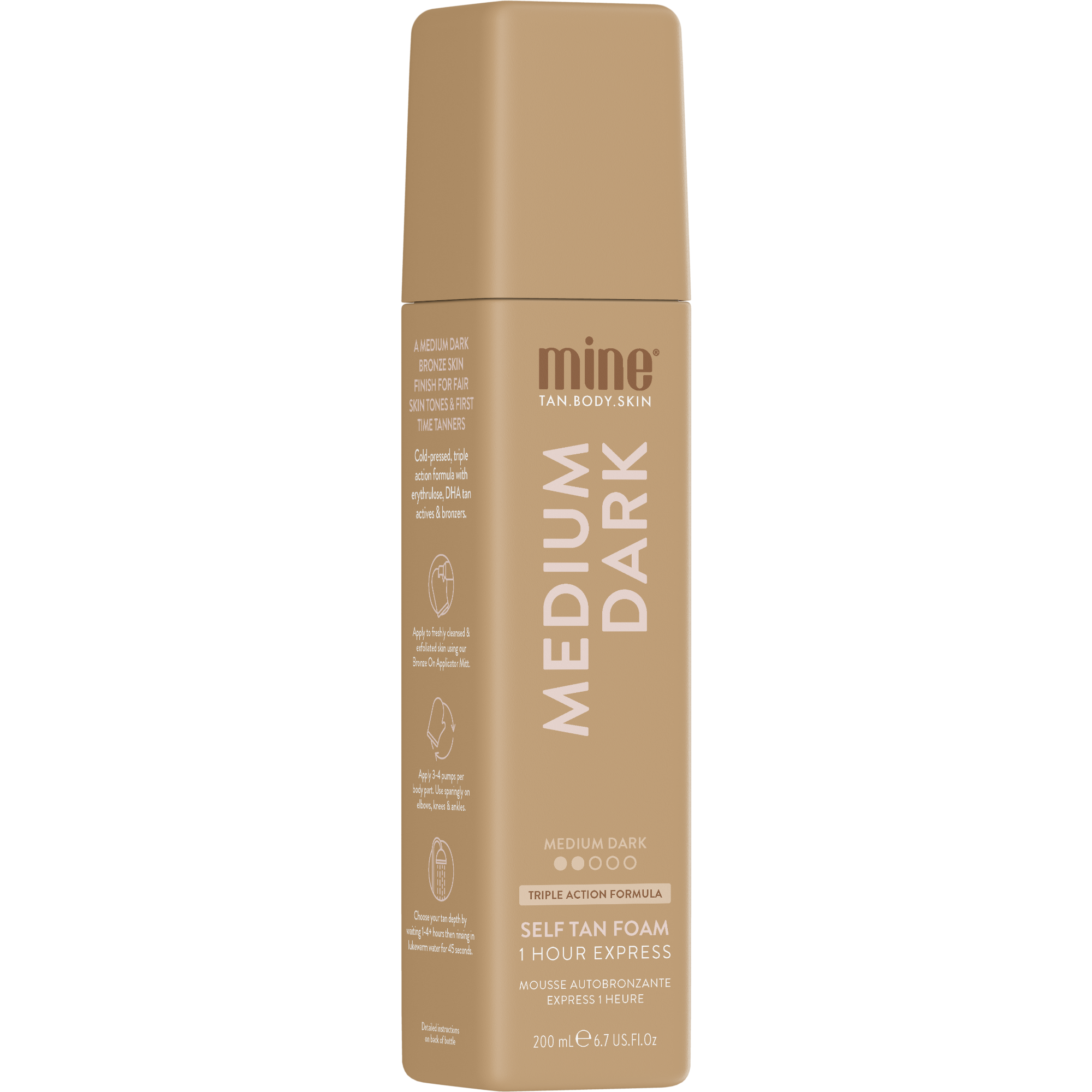 Medium Dark Self Tan Foam 200ml